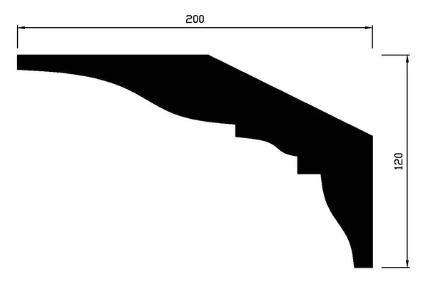 C255  - Large Classic Ogee - Cornice